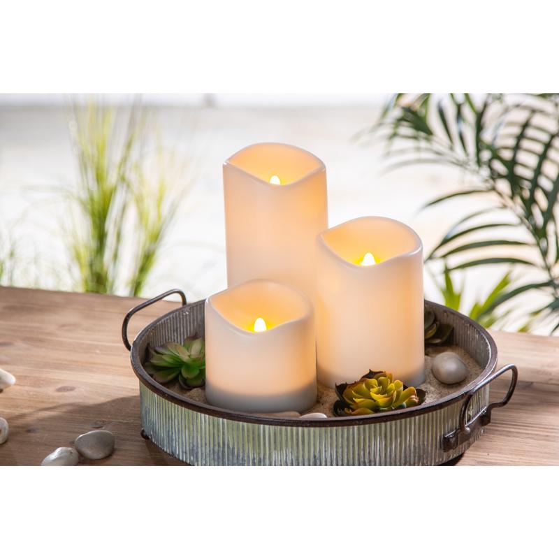 Everlasting Glow Candle Table Decor Plastic 4 in.