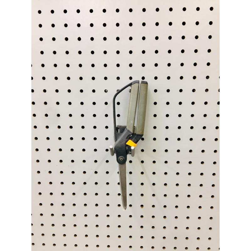3 in. H X 2 in. W X 4 in. D Black Metal Rope Cutter Hook Pegboard Display