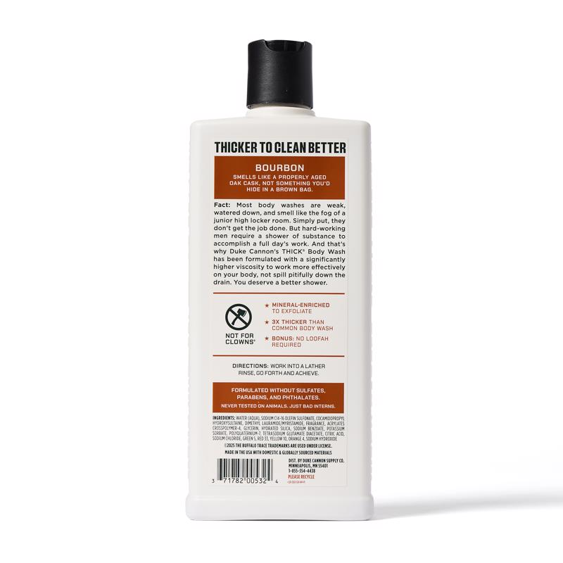 Duke Cannon Bourbon Oak Barrels + Aged Spirits Scent Body Wash 17.5 oz