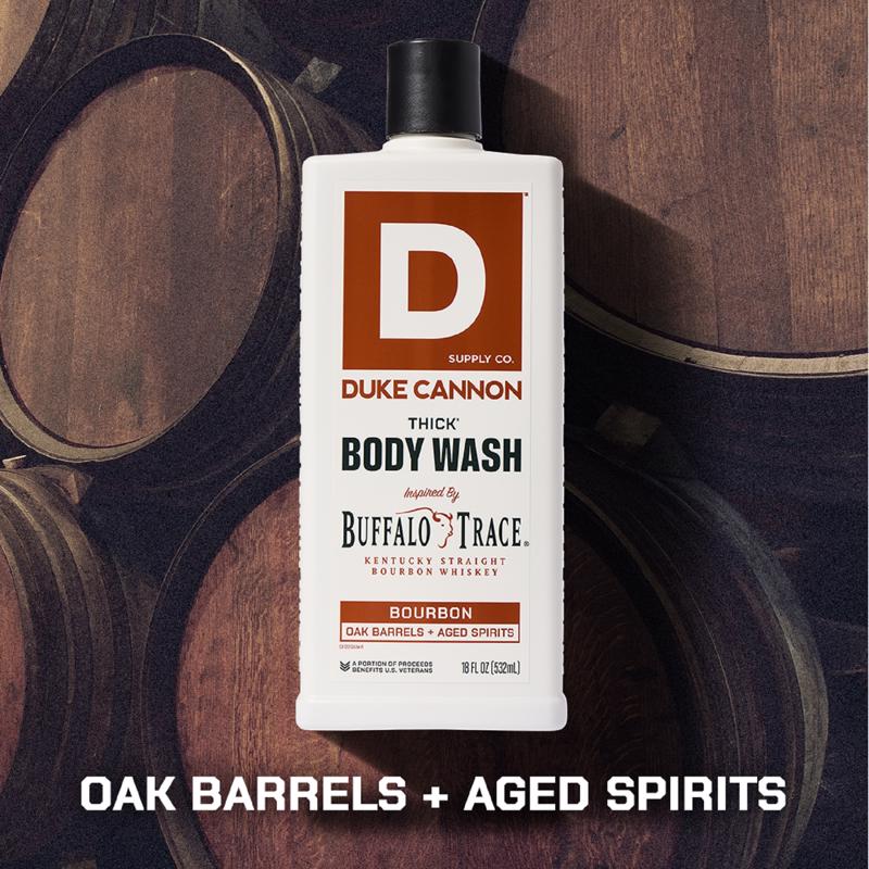 Duke Cannon Bourbon Oak Barrels + Aged Spirits Scent Body Wash 17.5 oz