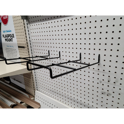Black Metal Mailbox Post Peg Hook 2 pk