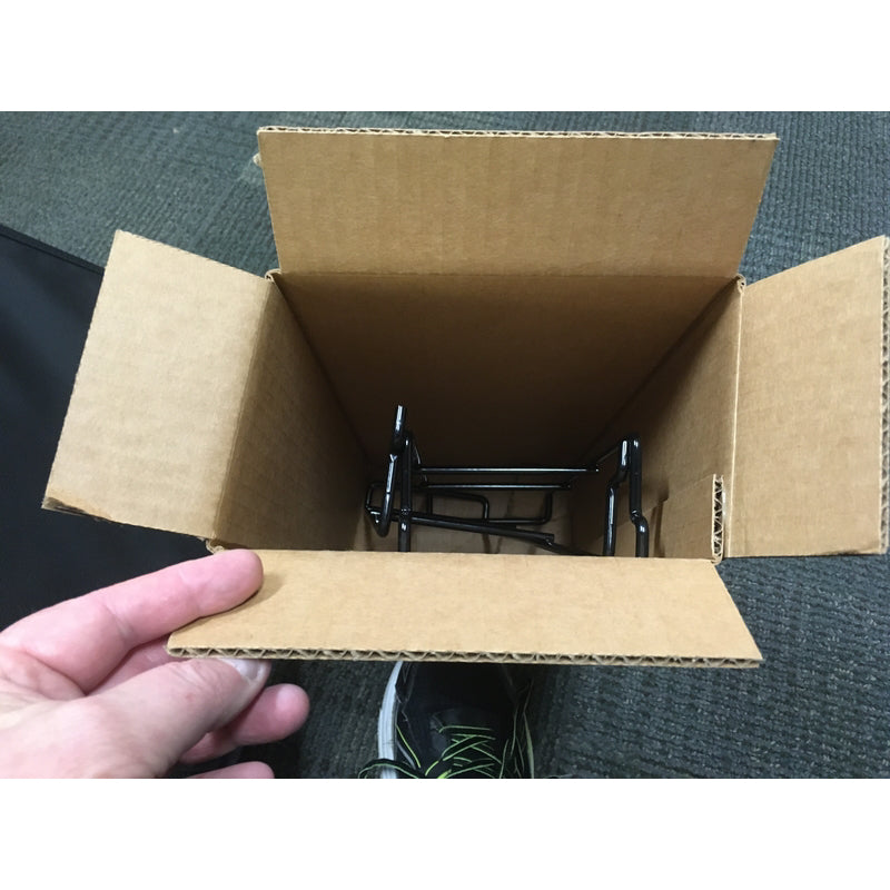 Black Metal Mailbox Post Peg Hook 2 pk