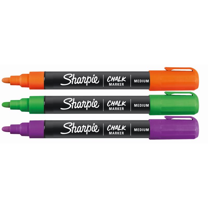 Sharpie Assorted Medium Tip Chalk Marker 3 pk