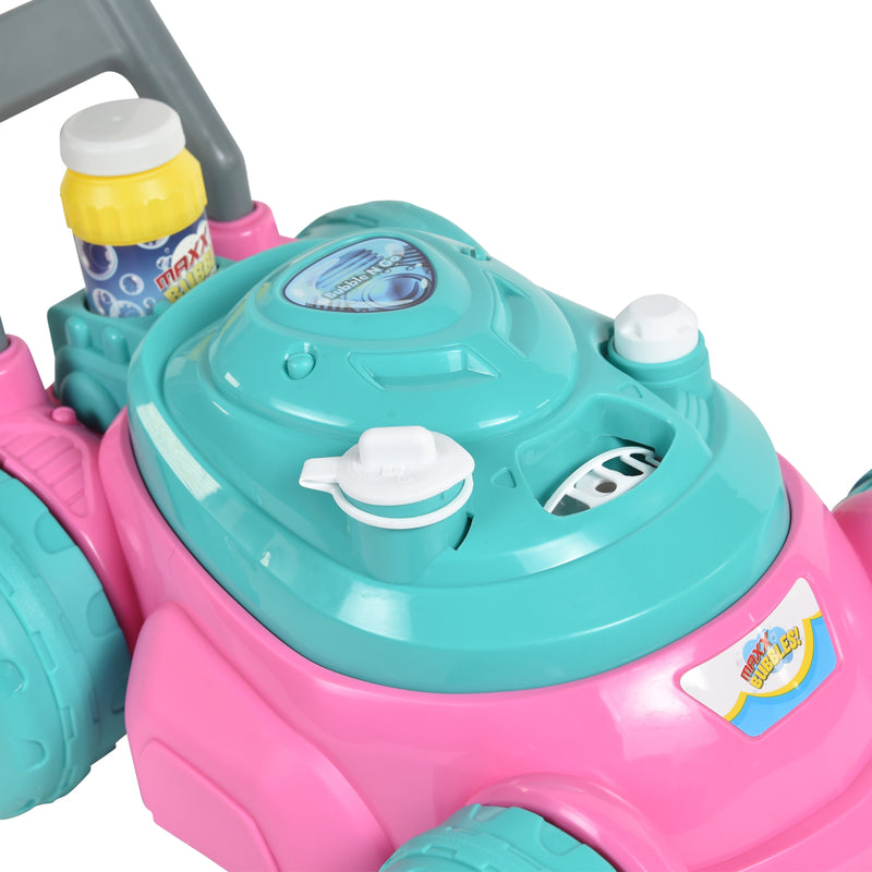 Maxx Bubbles Bubble N Go Mower Pink