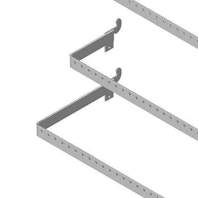 Gray Metal Crossbar 1-3/4 in. W X 48 in. L