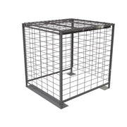 55 in. H X 49 in. W X 53 in. L Powder Coated Black Pallet Security Cage