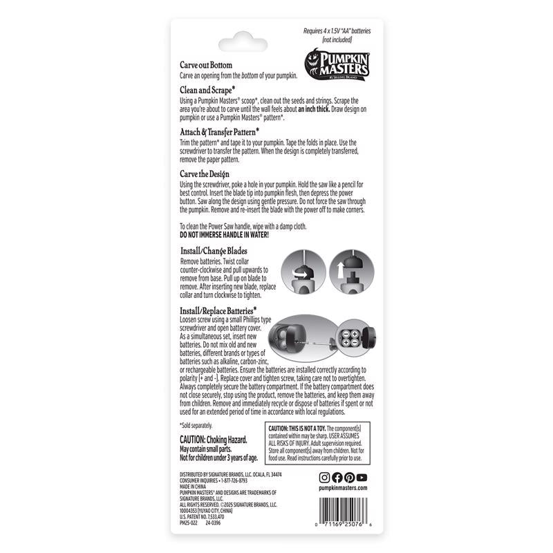 Pumpkin Masters Power Saw Carving Kit