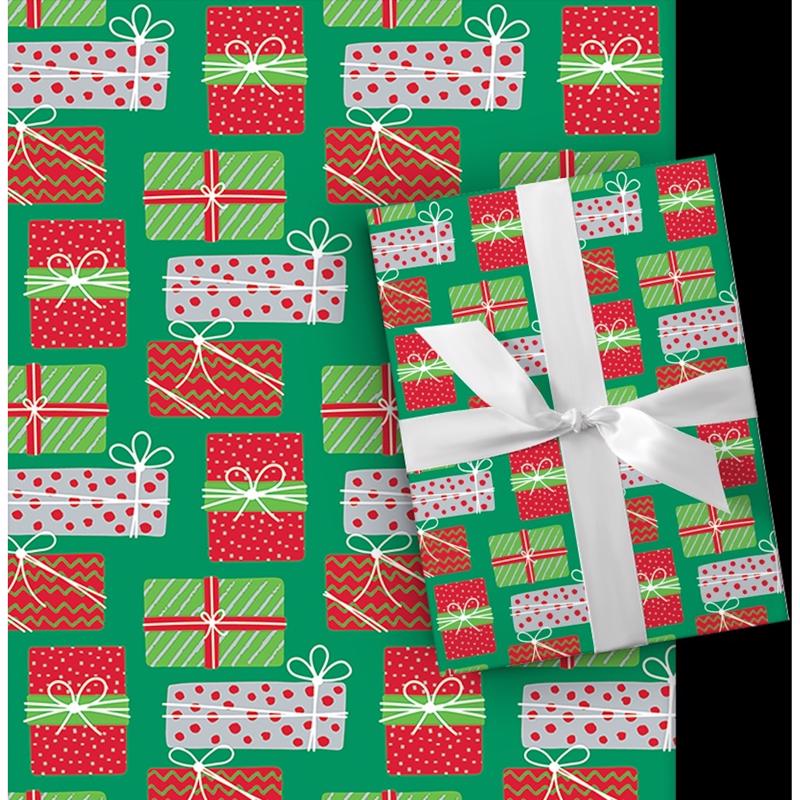 Paper Images Assorted Foil Plaid Gift Wrap