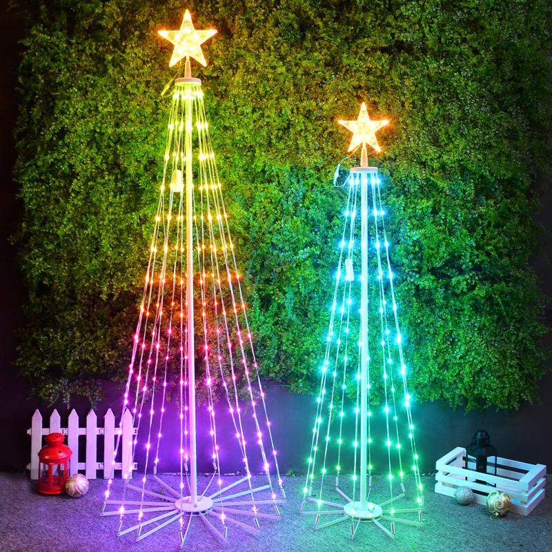Celebrations LED Multi Ribbon RGB Light 4 ft. Yard Decor