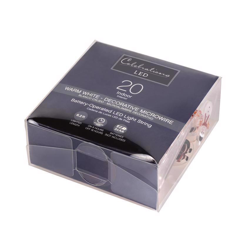 Celebrations LED Micro Dot/Fairy Clear/Warm White 20 ct Novelty Christmas Lights 6.2 ft.