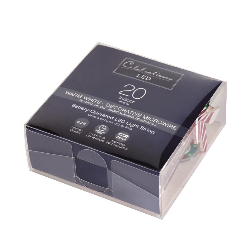Celebrations LED Micro Dot/Fairy Clear/Warm White 20 ct Novelty Christmas Lights 6.2 ft.