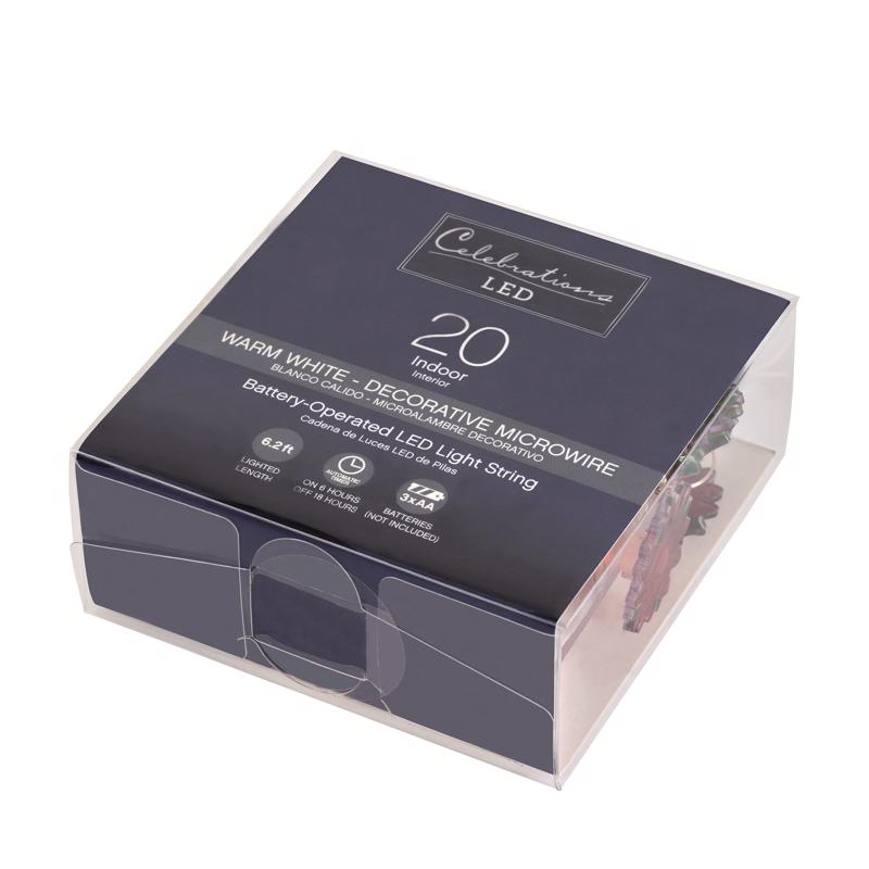 Celebrations LED Micro Dot/Fairy Clear/Warm White 20 ct Novelty Christmas Lights 6.2 ft.