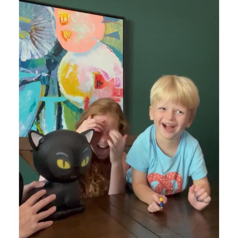 Mindscope Eek the Cat 8 in. Talking Animated Halloween Decor