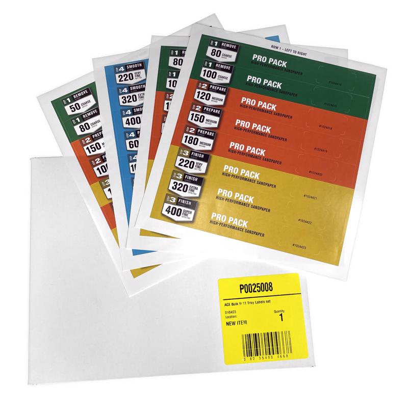 Laser Printer Adhesive Backed Multi Color Label 8 each