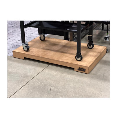 4 in. H X 30 in. W X 48 in. D Brown Wood platform base Display