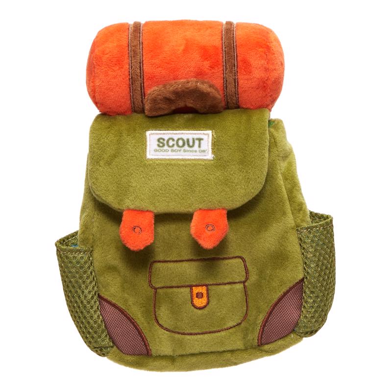 Bark Multicolored Plush Rucksack Dog Toy