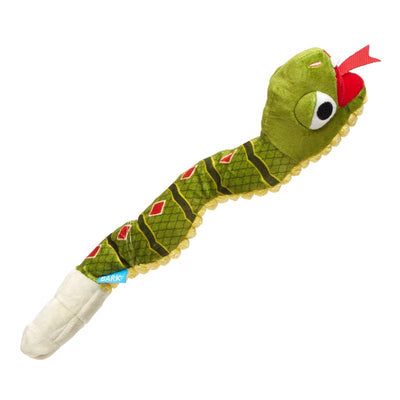 Bark Multicolored Plush Snake Dog Toy