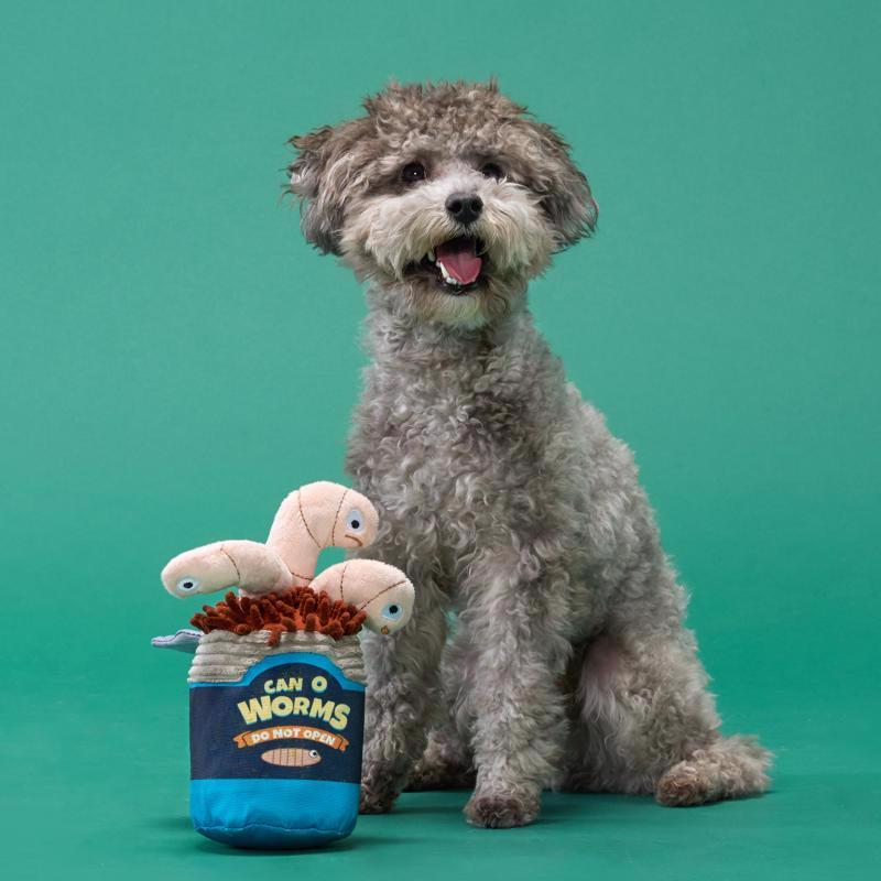 Bark Multicolored Plush Live Bait Bites Dog Toy