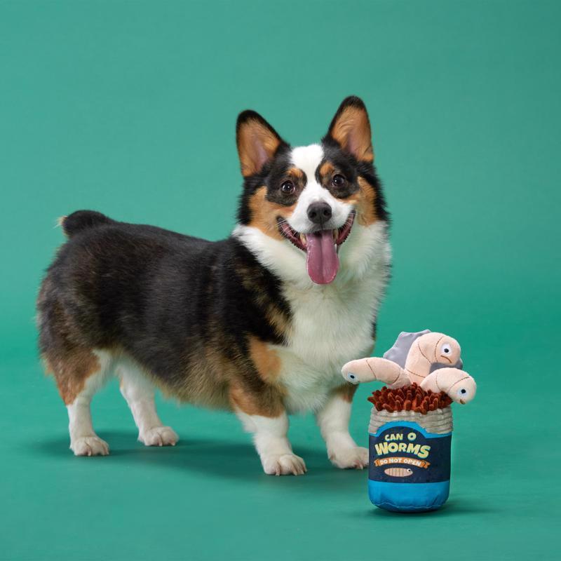 Bark Multicolored Plush Live Bait Bites Dog Toy