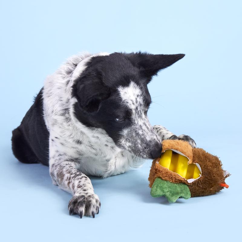 Bark Rubber Hen Dog Toy