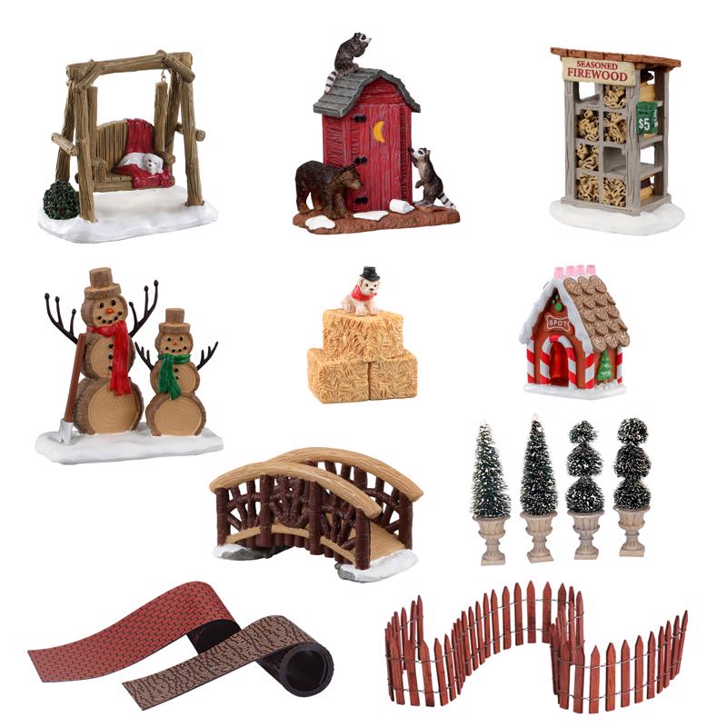 Lemax Assorted Village Accessories 3 in.