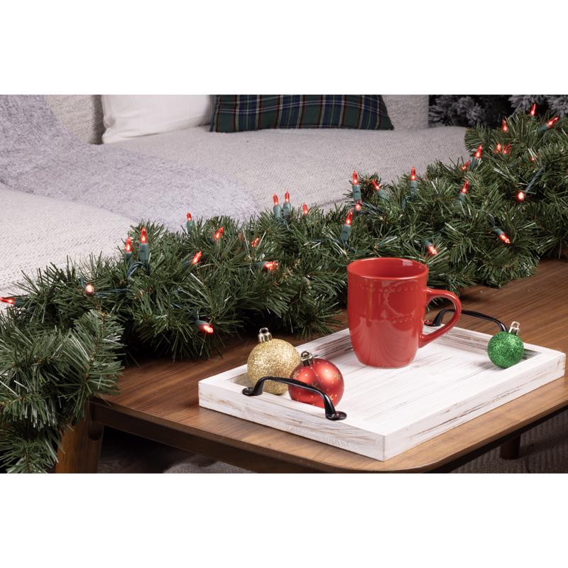 Celebrations Platinum LED T5 Red 50 ct String Christmas Lights 25 ft.