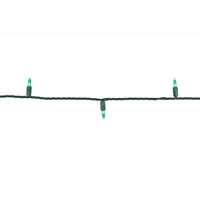 Celebrations Platinum LED T5 Green 50 ct String Christmas Lights 25 ft.