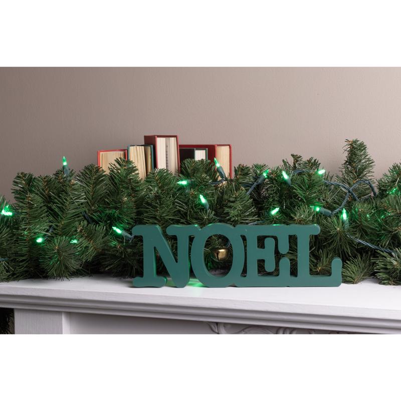 Celebrations Platinum LED T5 Green 50 ct String Christmas Lights 25 ft.