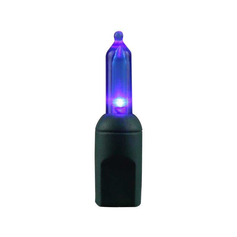 Celebrations Platinum LED T5 Blue 50 ct String Christmas Lights 25 ft.