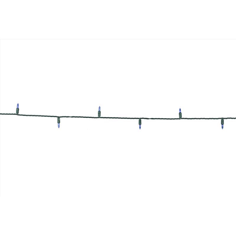 Celebrations Platinum LED T5 Blue 50 ct String Christmas Lights 25 ft.