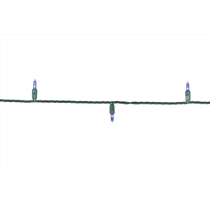 Celebrations Platinum LED T5 Blue 50 ct String Christmas Lights 25 ft.