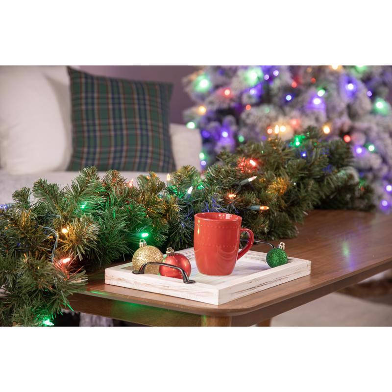 Celebrations Platinum LED T5 Multicolored 50 ct String Christmas Lights 25 ft.