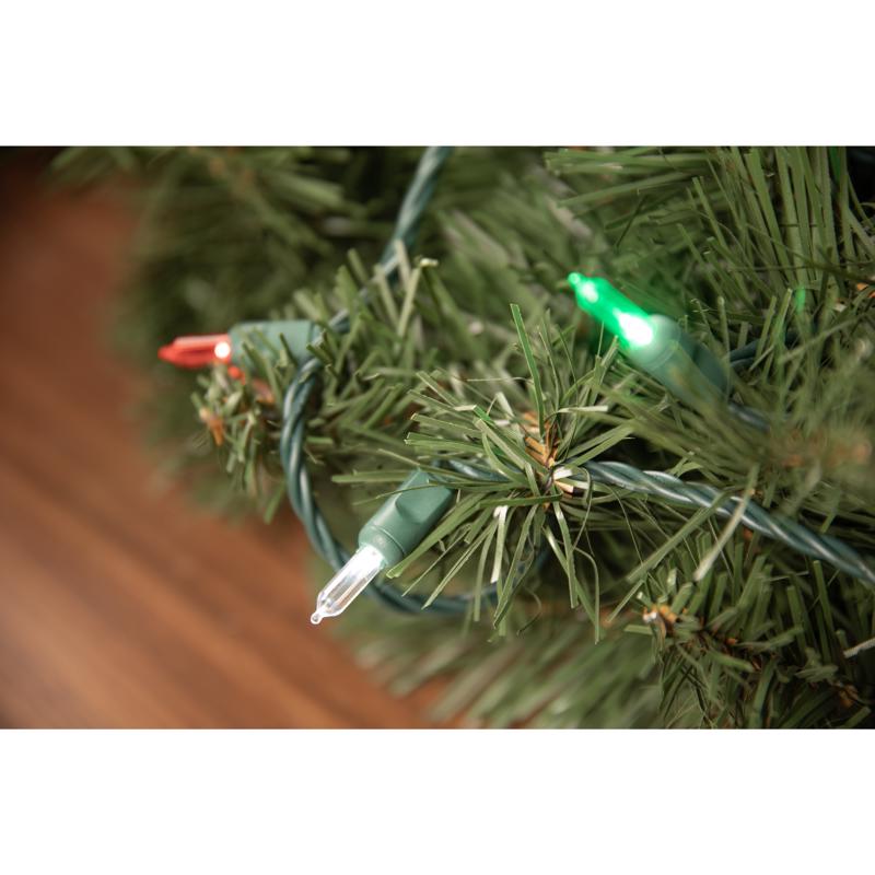 Celebrations Platinum LED T5 Red/Green/Pure White 50 ct String Christmas Lights 25 ft.