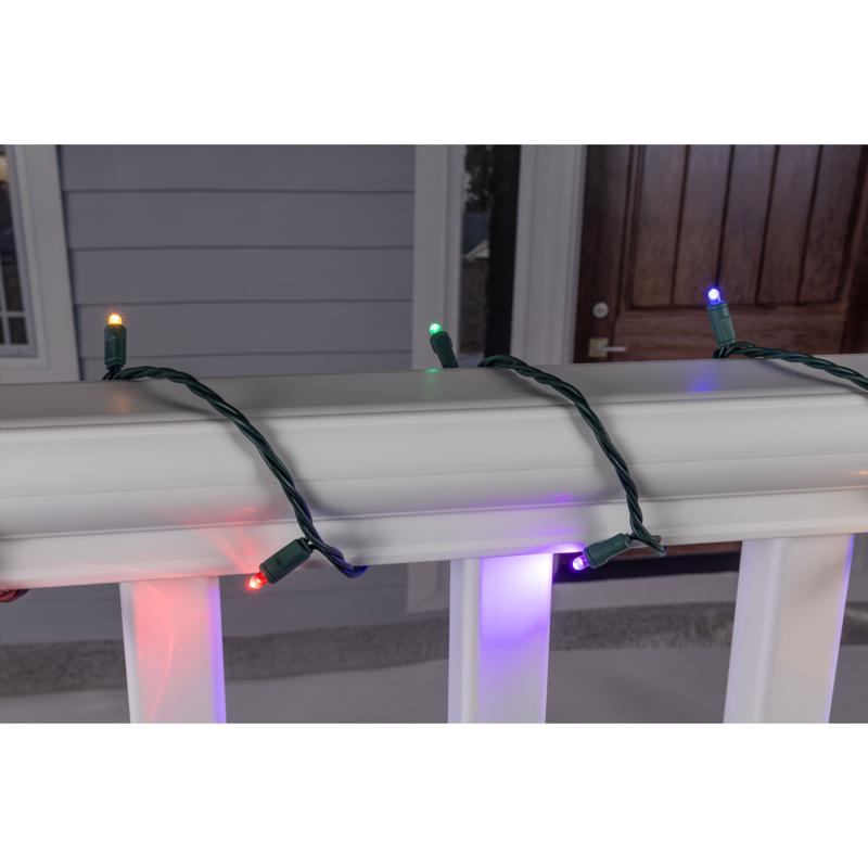 Celebrations Platinum LED Mini Multicolored 50 ct String Christmas Lights 25 ft.