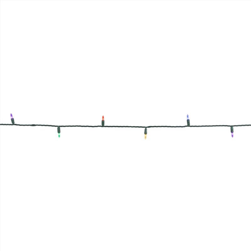 Celebrations Platinum LED T5 Multicolored 50 ct String Christmas Lights 25 ft.