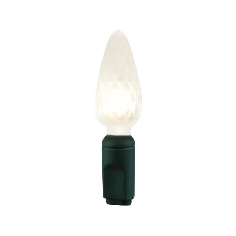 Celebrations Platinum LED C6 Red/Green/Pure White 50 ct String Christmas Lights 25 ft.