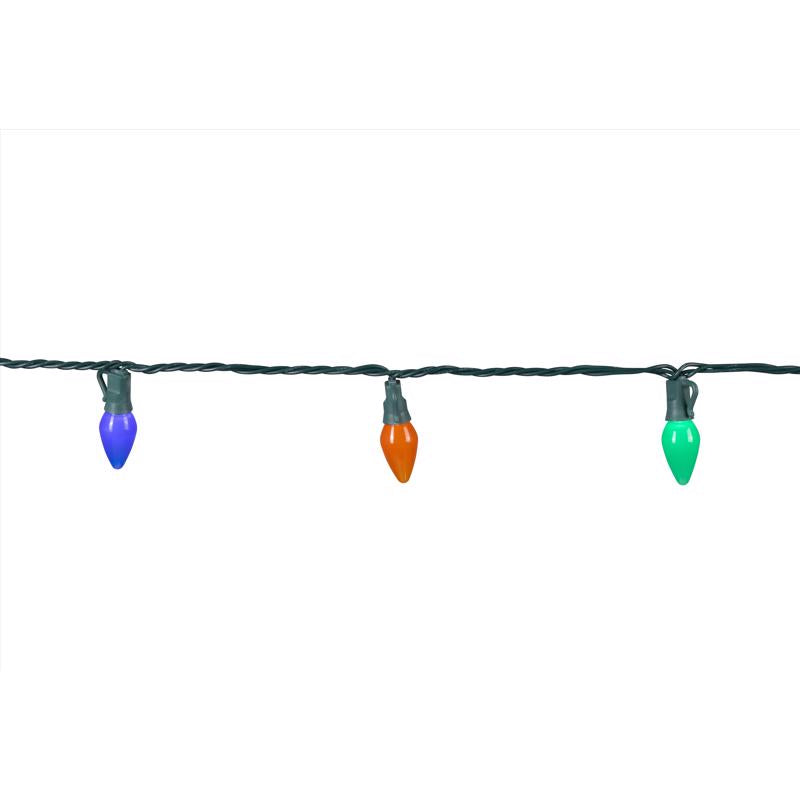 Celebrations Platinum LED C7 Multicolored 50 ct String Christmas Lights 25 ft.