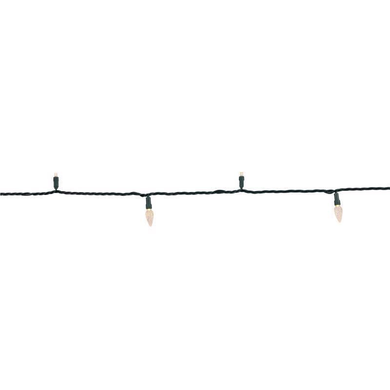 Celebrations Platinum LED C6/Mini Warm White 50 ct String Christmas Lights 25 ft.