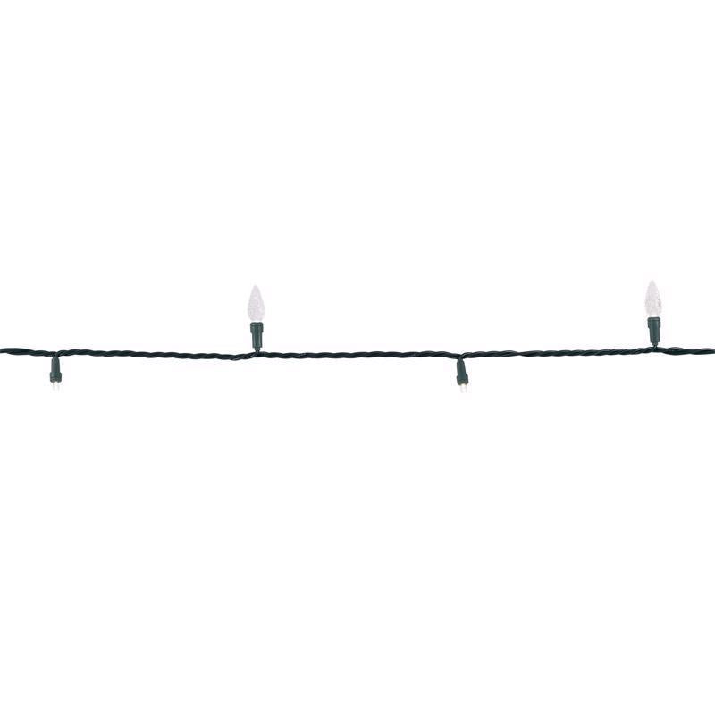 Celebrations Platinum LED C6 Pure White Duet 50 ct String Christmas Lights 25 ft.