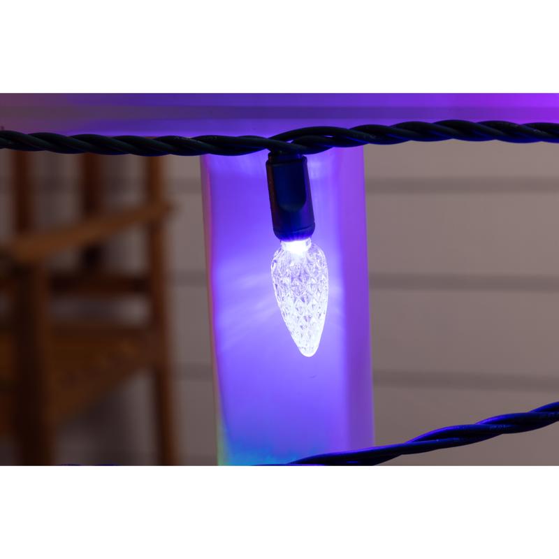 Celebrations Platinum LED C6 Multicolored Duet 50 ct String Christmas Lights 25 ft.
