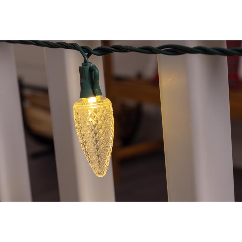 Celebrations Platinum LED C9 Warm White 25 ct String Christmas Lights 25 ft.