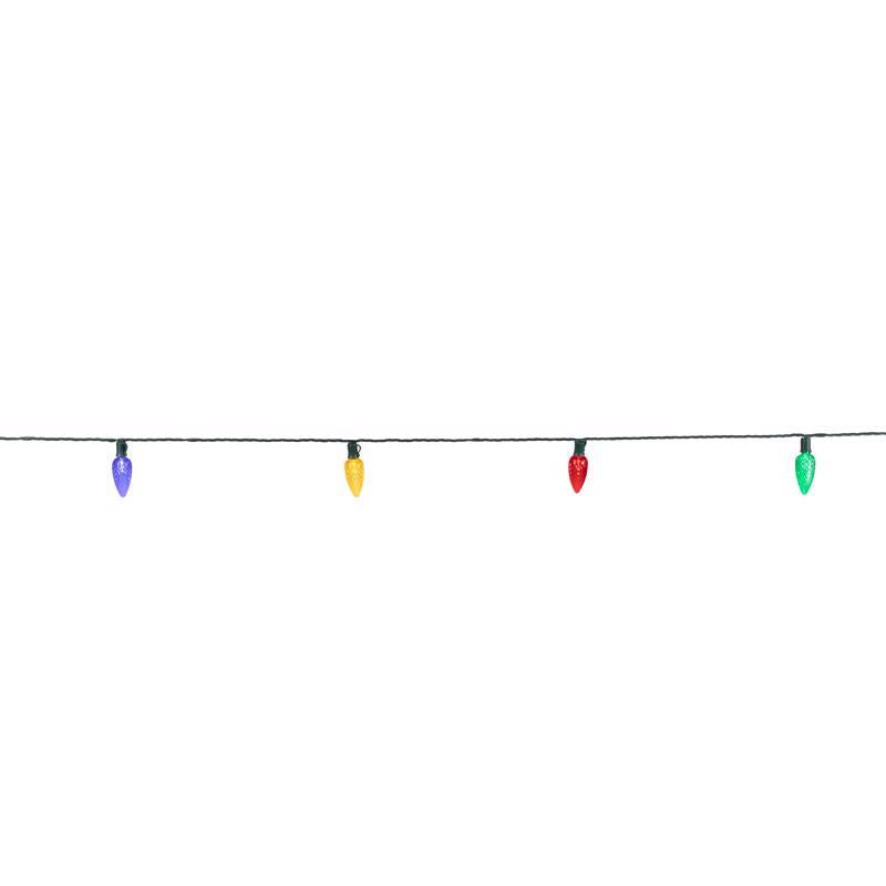 Celebrations Platinum LED C9 Multicolored 25 ct String Christmas Lights 25 ft.