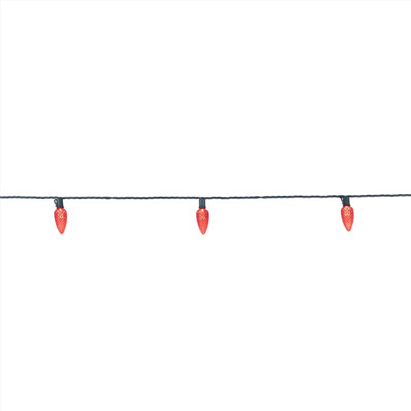 Celebrations Platinum LED C9 Red 25 ct String Christmas Lights 25 ft.