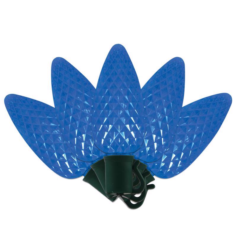 Celebrations Platinum LED C9 Blue 25 ct String Christmas Lights 25 ft.