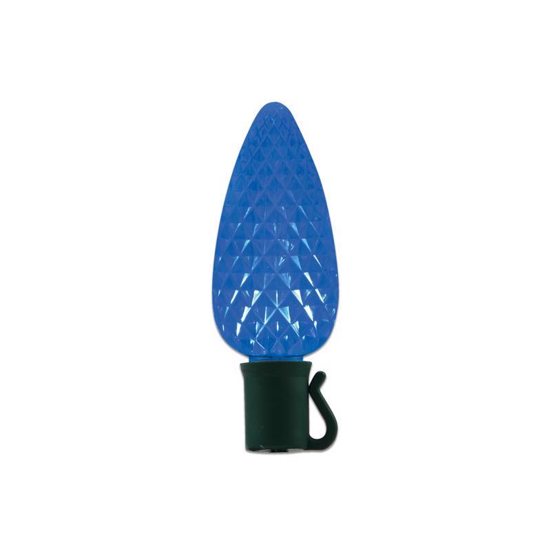 Celebrations Platinum LED C9 Blue 25 ct String Christmas Lights 25 ft.