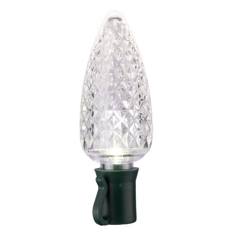 Celebrations Platinum LED C9 Pure White 25 ct String Christmas Lights 25 ft.