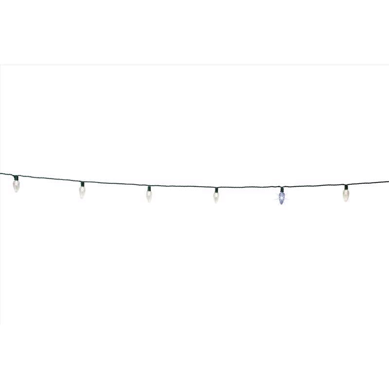 Celebrations Platinum LED C9 Pure White 25 ct String Christmas Lights 25 ft.