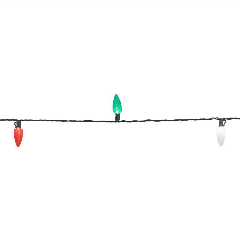 Celebrations Platinum LED C9 Multicolored 25 ct String Christmas Lights 25 ft.
