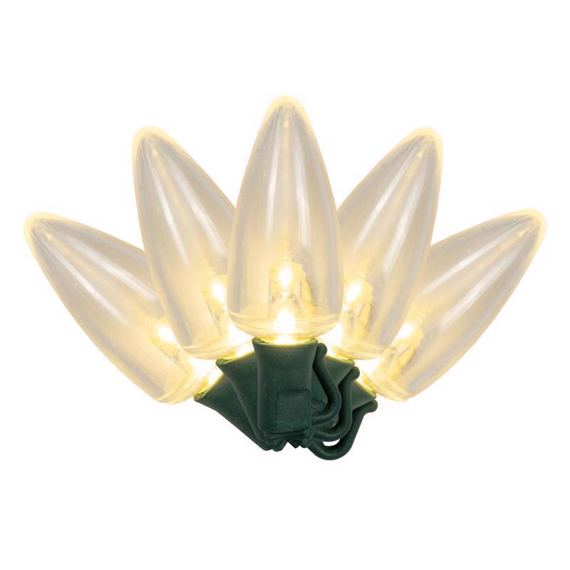 Celebrations Platinum LED C9 Warm White 25 ct String Christmas Lights 25 ft.