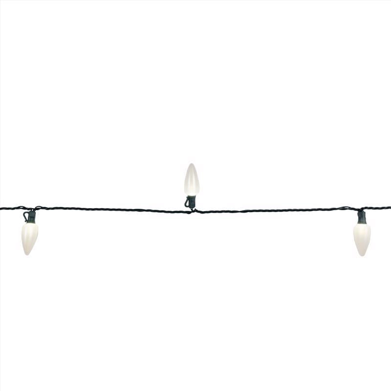 Celebrations Platinum LED C9 White 25 ct String Christmas Lights 25 ft.